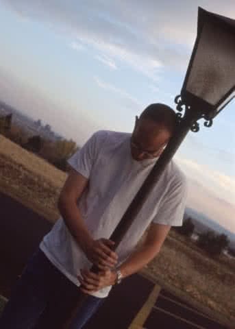 Chad Beall by Lamp Post